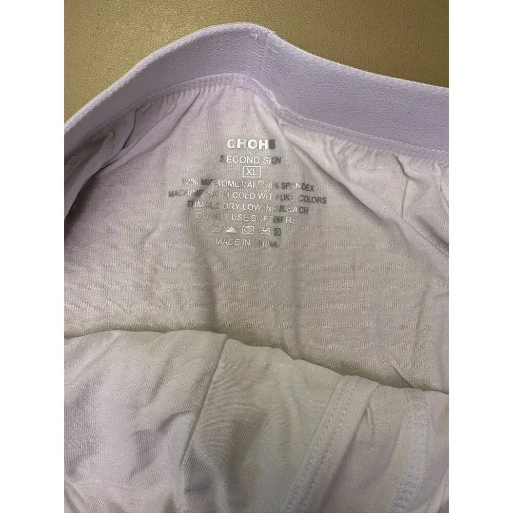 Men’s Boxer Briefs 3 Pack White XL 40-42 MicroModal Stretch CHOHB NIP